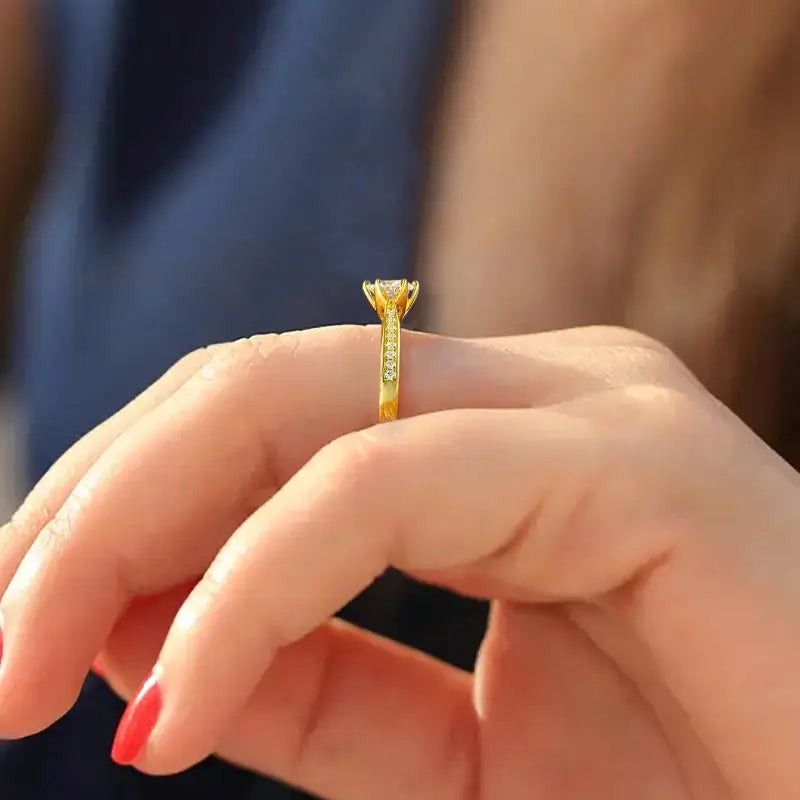 "Sparkle of Elegance β Adjustable Ring"