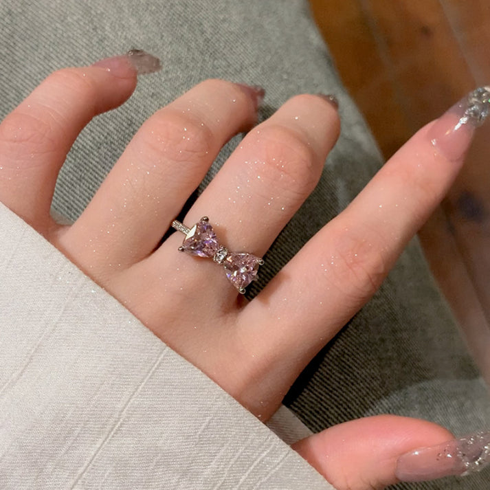 Blush Bow Ring 💝