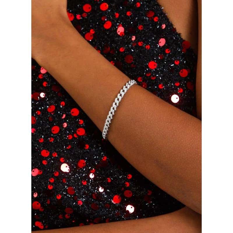 925🥈 Sterling Silver Cubic Zirconia Bracelet 💫-