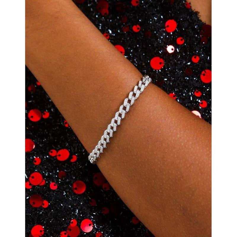 925🥈 Sterling Silver Cubic Zirconia Bracelet 💫-