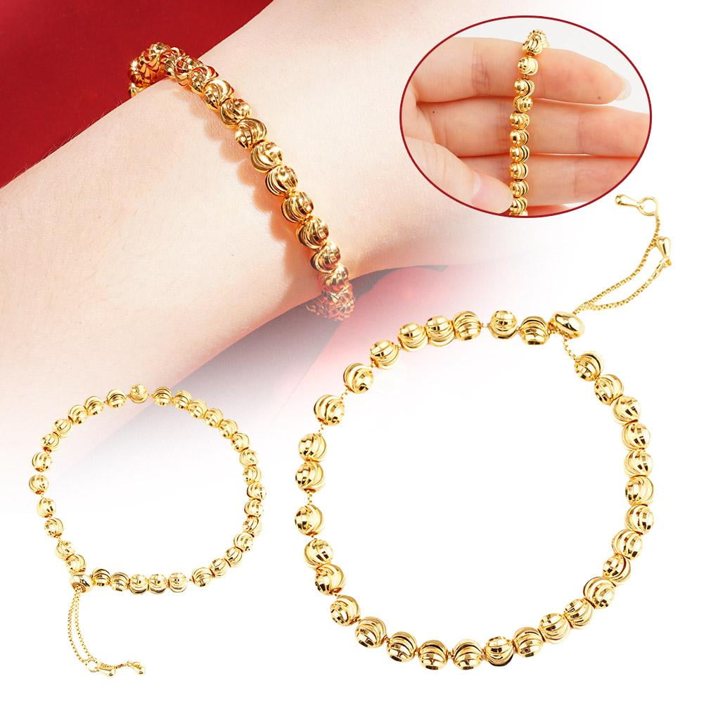 18k Golden Aura Beaded Bracelet