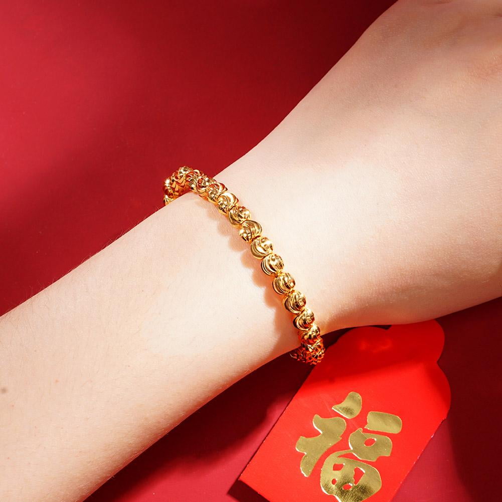 18k Golden Aura Beaded Bracelet