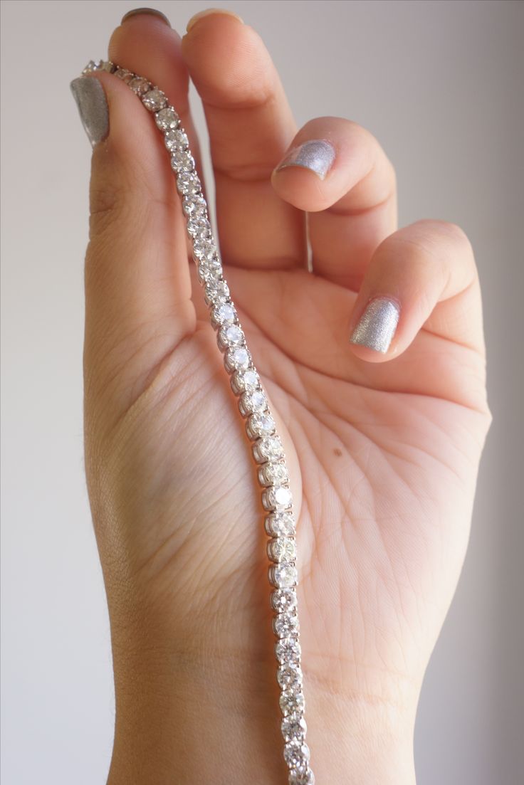 Moissanite VVS D Ideal Cut Tennis Bracelet in .925 Silver