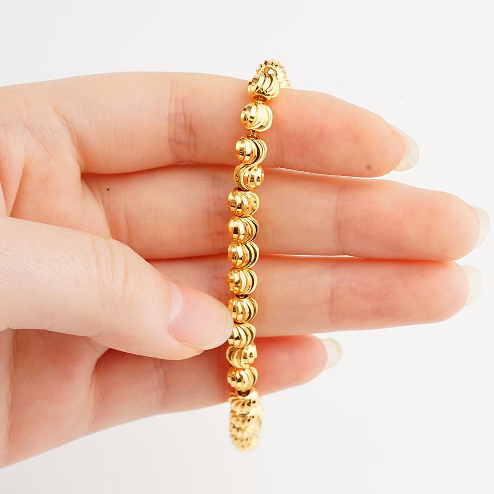 18k Golden Aura Beaded Bracelet