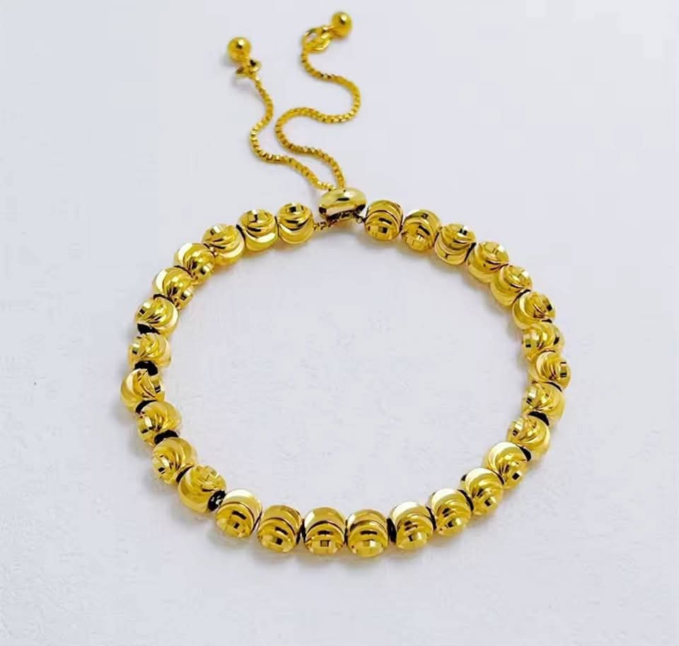 18k Golden Aura Beaded Bracelet
