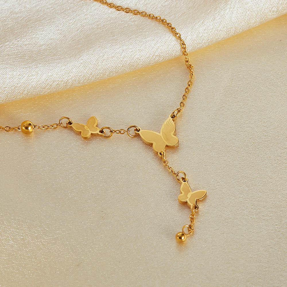 18K Gold Plated Butterfly Necklace
