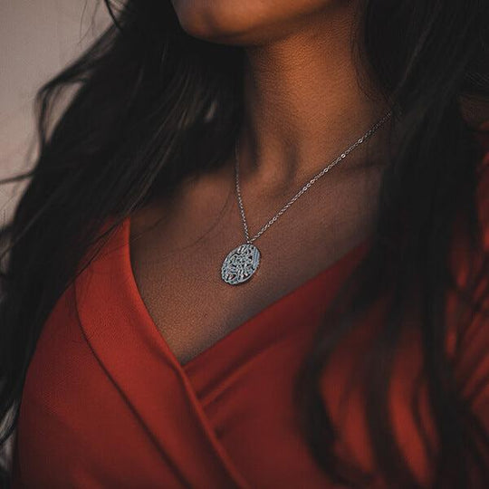 Verily With Every Hardship Comes Ease | Calligraphy Necklace